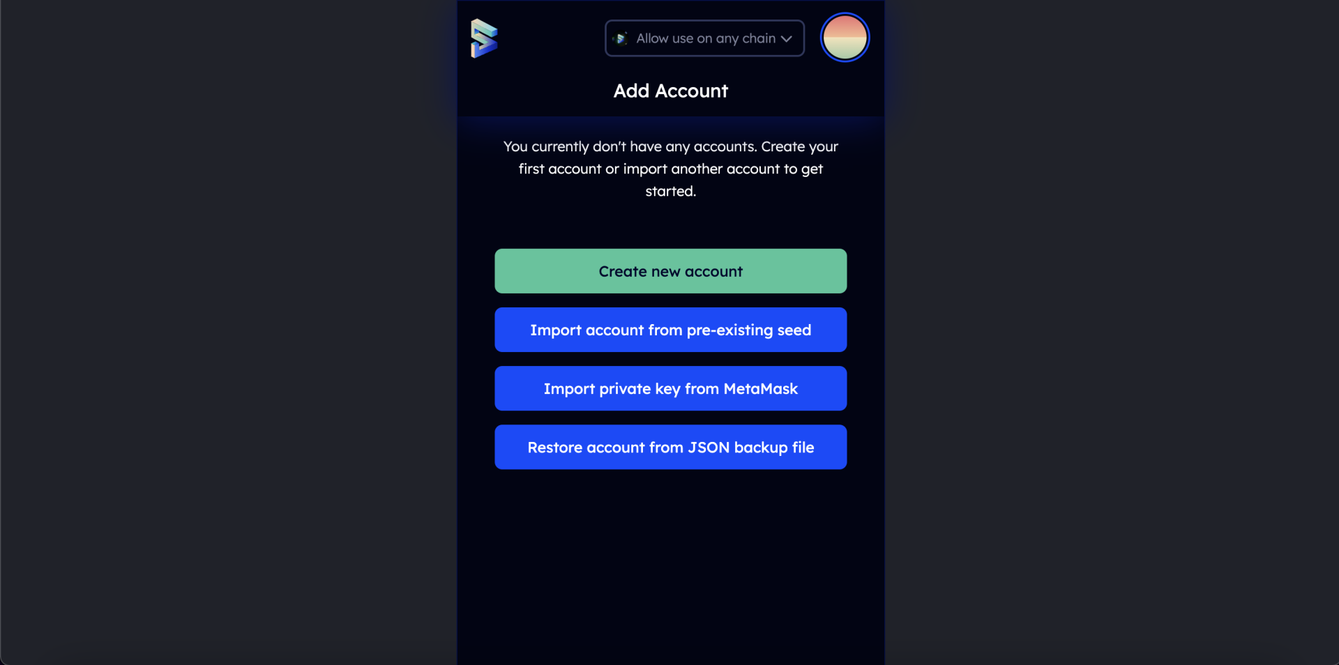 Create Account